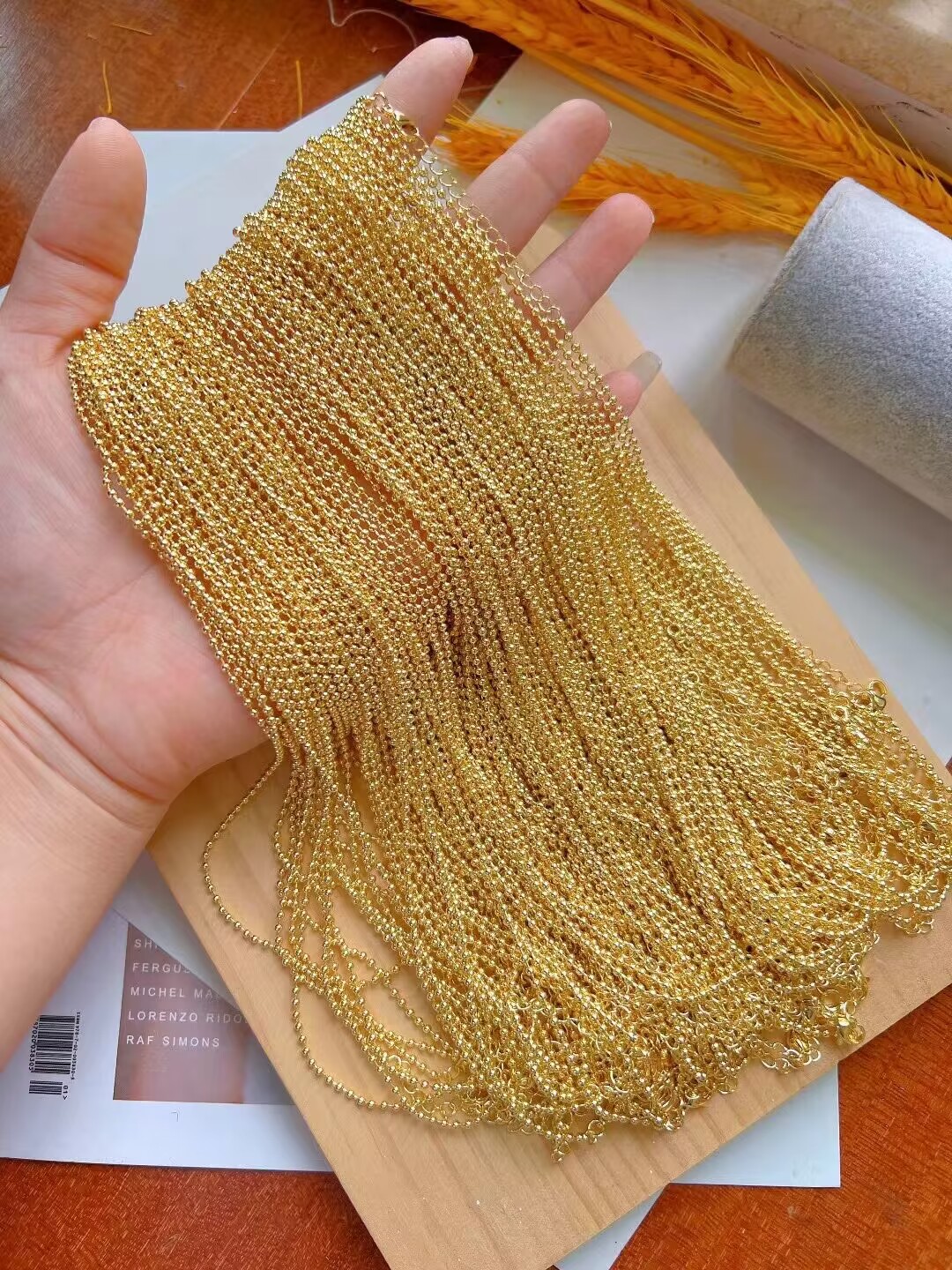 10g Weight 0.03µm-0.05µm Gold Plating Thickness PVD Coated Gold Plating Process 18K Real Gold Plated Plating Material Vintage Style Geometric Solid Color Alloy Copper Plating Unisex Necklace