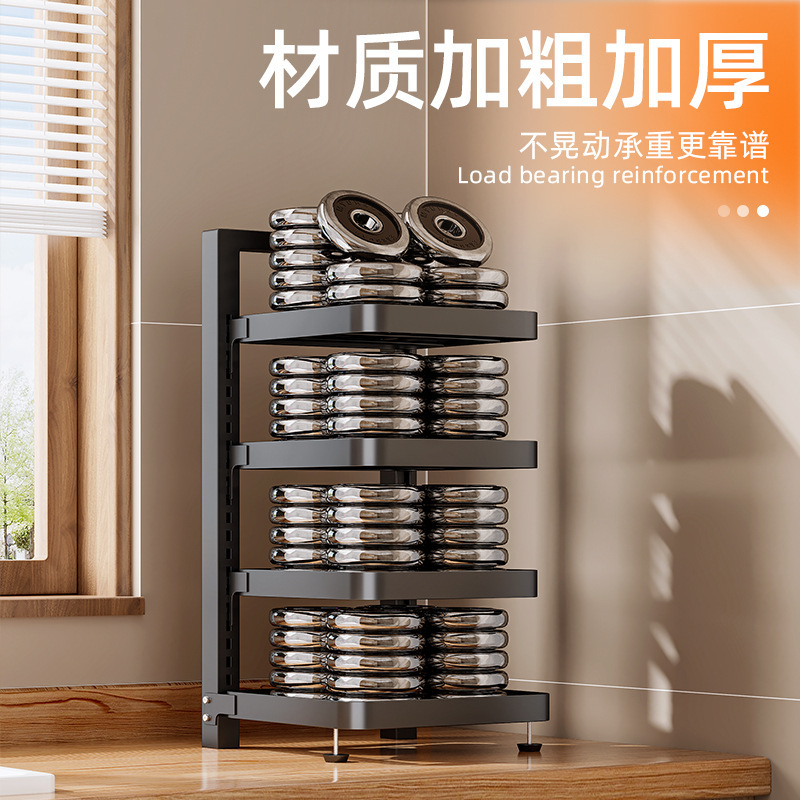 鍋架專放鍋具收納廚房不鏽鋼架子置物架下水槽多層家用架一件代發