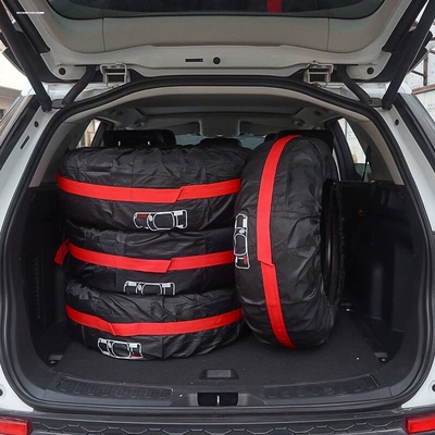 Car Spare Tire Cover, Full-Coverage Tire Cover, Waterproof and Dustproof Oxford Cloth Spare Tire Cover, Snow Tire Cover, Protective Storage Bag (Spare wheel cover)