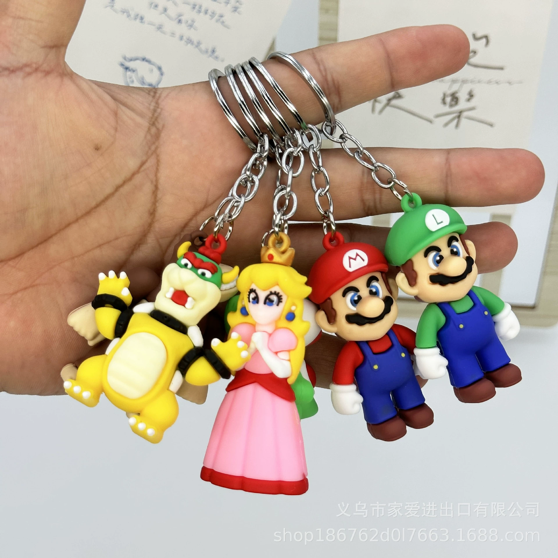 Mario, креативный брелок-ключница, кукла PVC, автомобильные ключи, держатель для ключей, подвеска, подарок на день рождения, DIY
