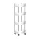 Kitchen Storage Trolley Oval Storage Rack Adjustable Bottle Jar Storage Desktop Storage Striped Roller Storage Rack