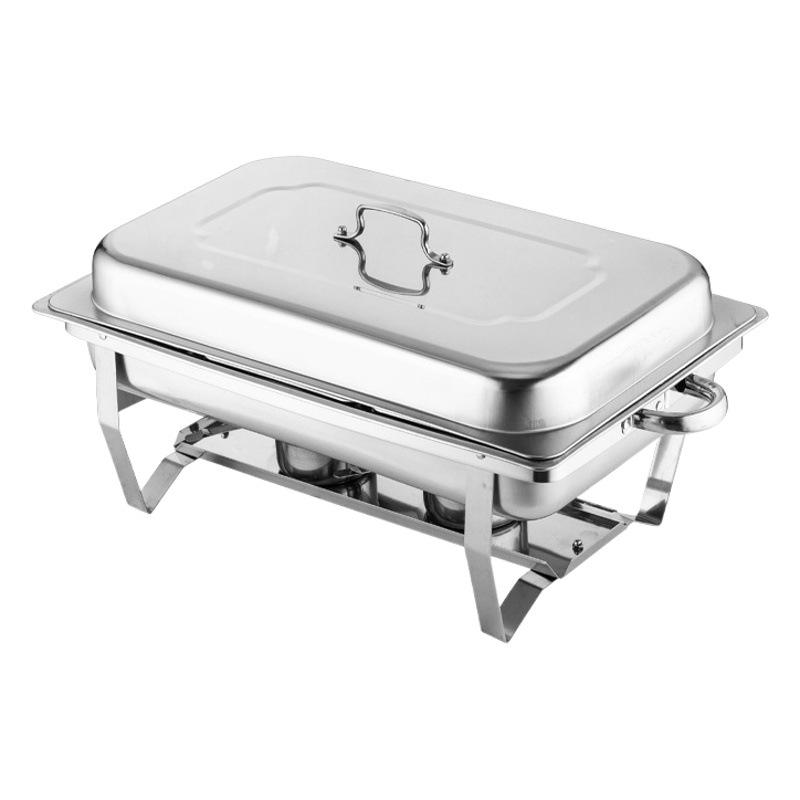 Cross-border supply thickened stainless steel buffet stove restaurant hotel heating compartment container alcohol insulation stove commercial use