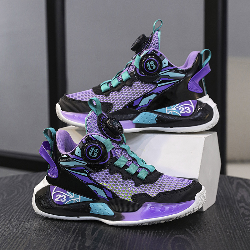 Malla única negra y morada