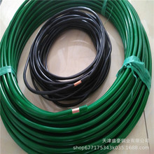 PVC包塑铜管覆塑紫铜管6*1绿色包塑护套绝缘紫铜管抗氧化厂家直发