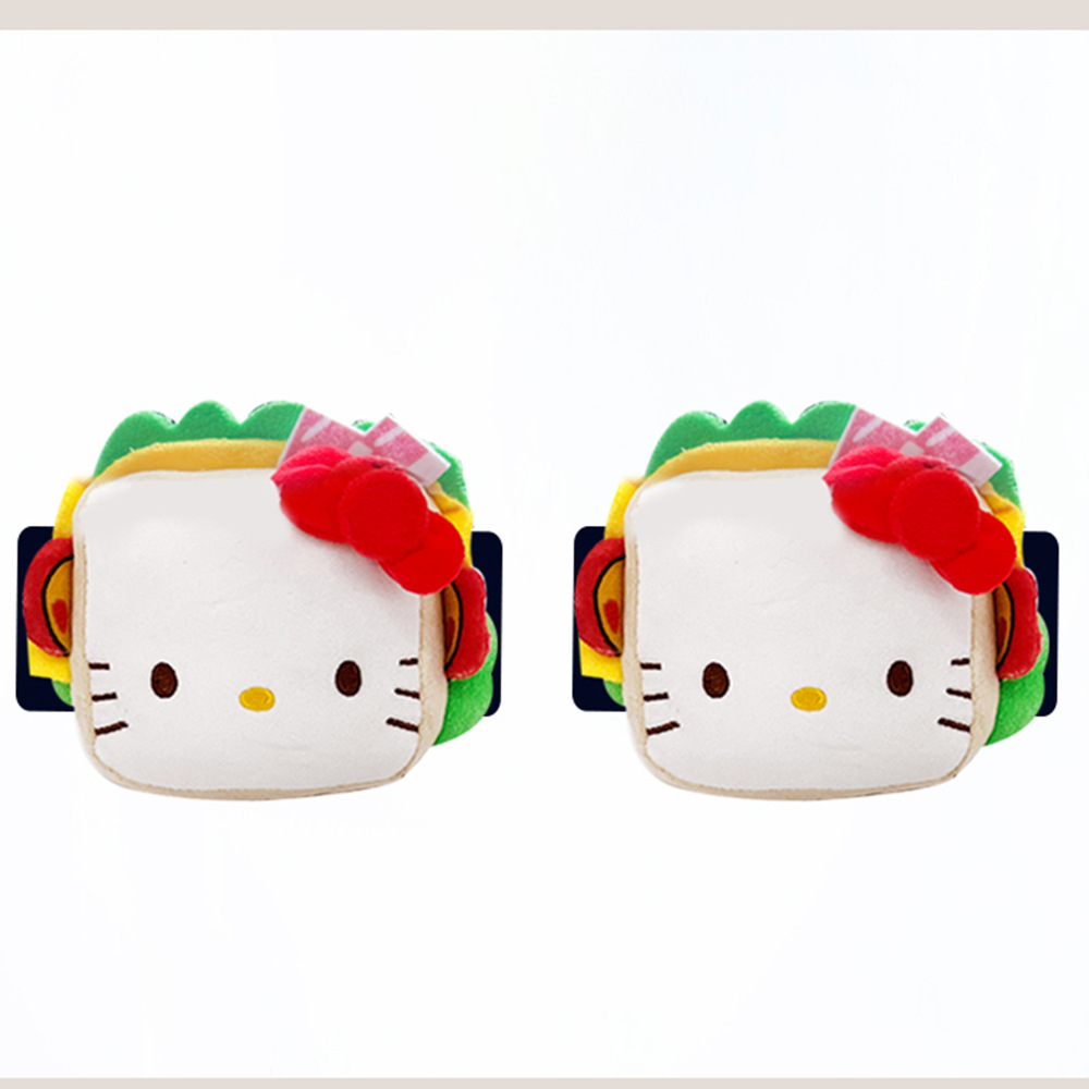 Nuevos productos lindos hot dog kitty puertas de automóviles cubiertas de mango interior para proteger el techo guantes de pasamanos para decoración de automóviles