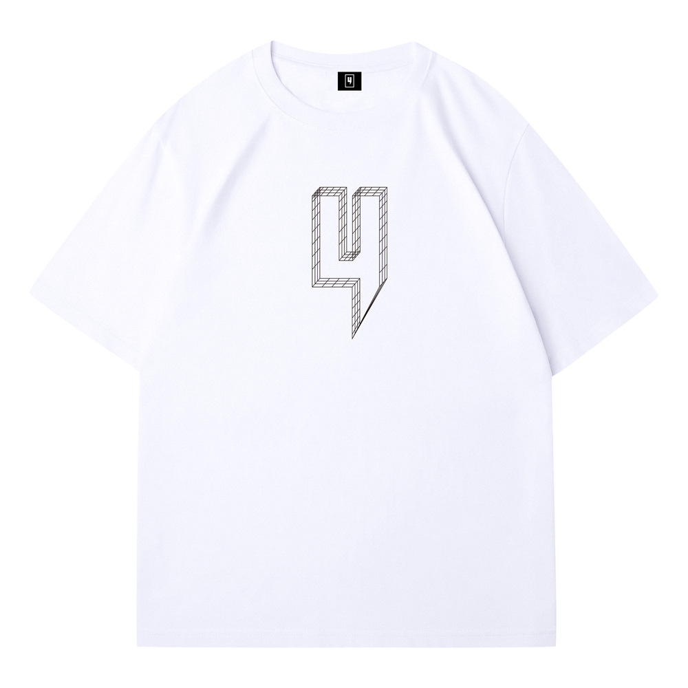 Trendy Men's 4-Pack Short-Sleeved T-Shirts Pure Cotton Loose Base Tops for Sports & Outdoor_desvips.com
