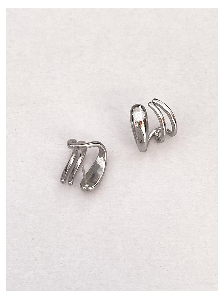 New geometric line metal women's with simple niche design, ear accessories and earrings_voghion.com