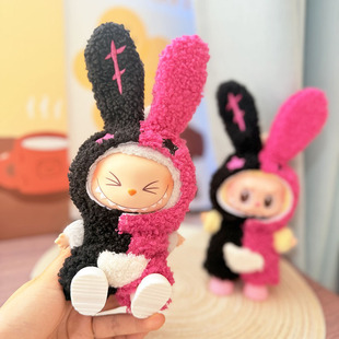 First, Second and Third Generation Labubu Shoes 10 cm 6 Points Bjd Labubu Sitting Doll Toy Cute Sneakers