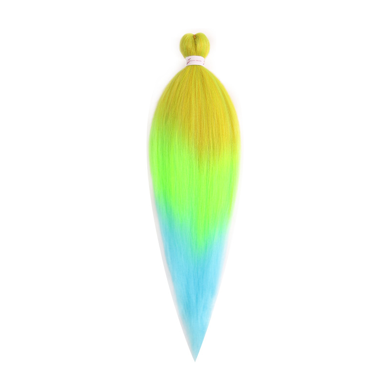 EZ Trenza PVC ignífugo a baja temperatura fibra multicolor flojo gran ganchillo de trenza fábrica de cabello recto un cabello