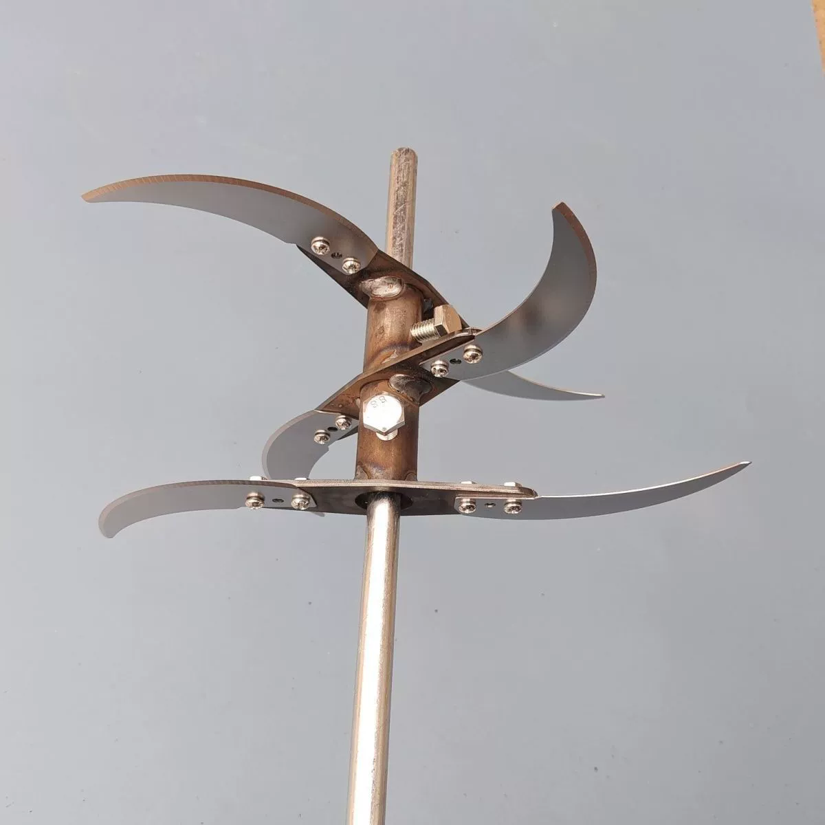 [6 лезвий] Электрическая дрель, модифицированная в измельчитель, косилку для травы, специальный утолщенный базовый вал держателя лезвия для измельчения овощей.