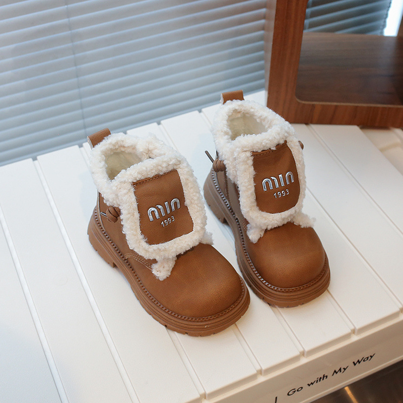 Insulated keep warm children's demi-season low boots for boys