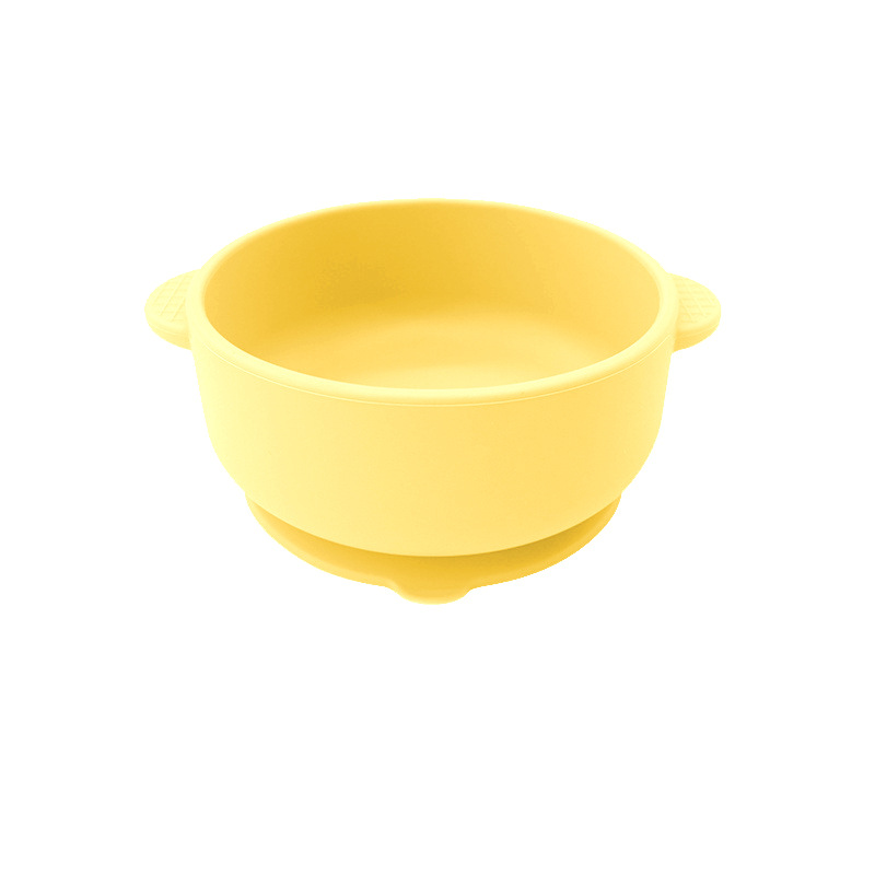 Tazón para orejas de silicona de grado alimenticio para bebés Tazón para orejas de cinturón antideslizante de color sólido para niños Tazón para orejas con ventosa