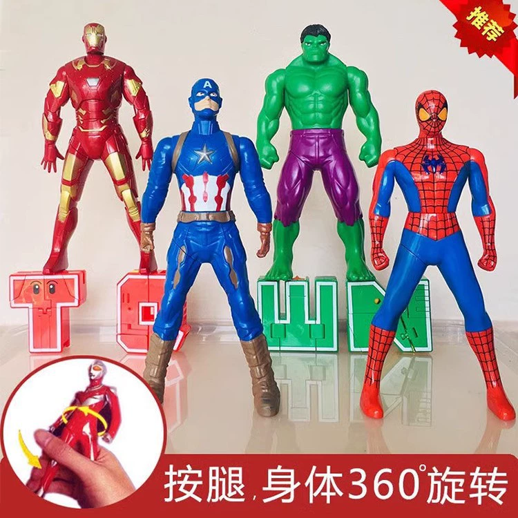 Встряхните и поверните Oōtōman Iron Man Superman Spider-Man может сделать модель вручную