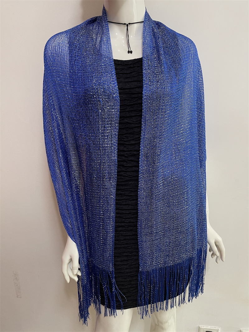 Women's Fashion Solid Color Polyester Tassel Shawls display picture 209