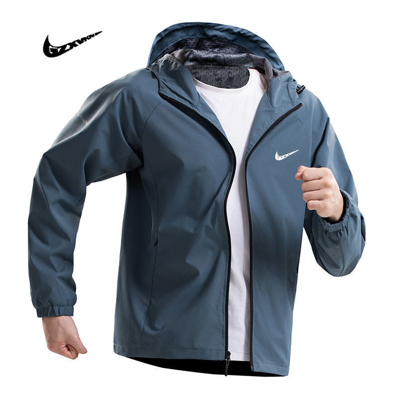 Sports Windbreaker Jacket for Men, Windproof Running Training Clothing, Autumn New Outdoor Waterproof Cycling and Mountaineering Jacket
