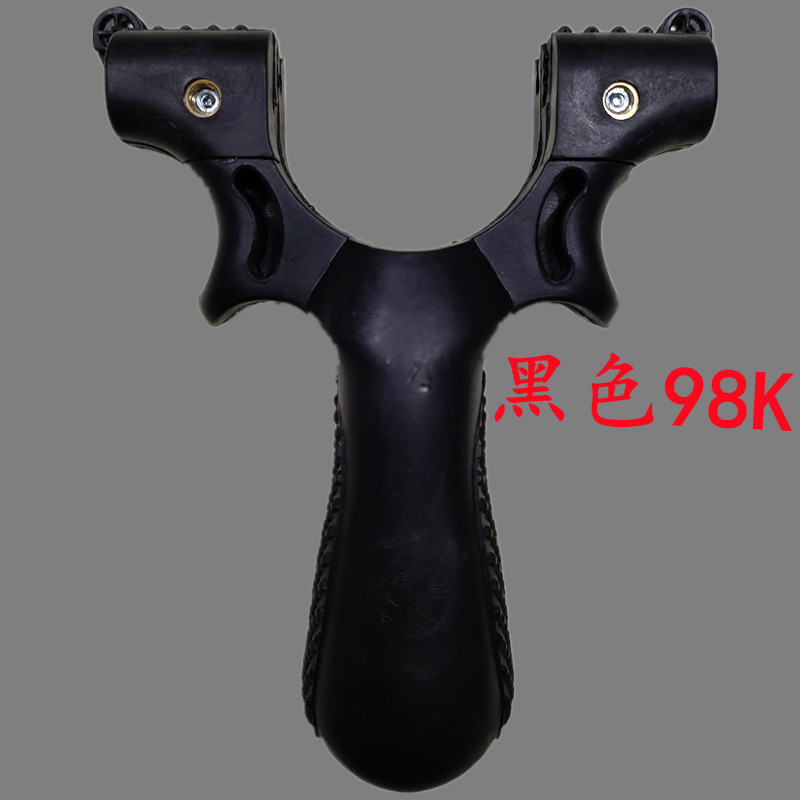 Toy Supplies Laser Light Sight Alloy Quick-Pressure Flat Rubber Band Set Black Resin 98K Slingshot Aluminum Alloy Approval
