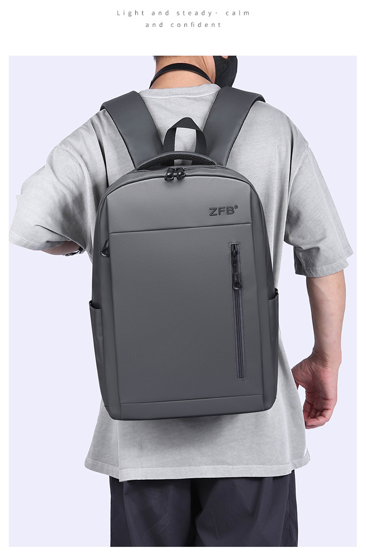 New cross-border wholesale foreign trade backpacks for men, Korean version, large-capacity schoolbags for junior and senior high school students, simple commuting computer bags undefined