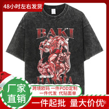 Hanma Baki The Grappler Gym Anime Tshirt Men_yythkg