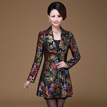 皮衣女秋装新款绵羊皮中长款修身女士风衣外套洋气上档次妈妈