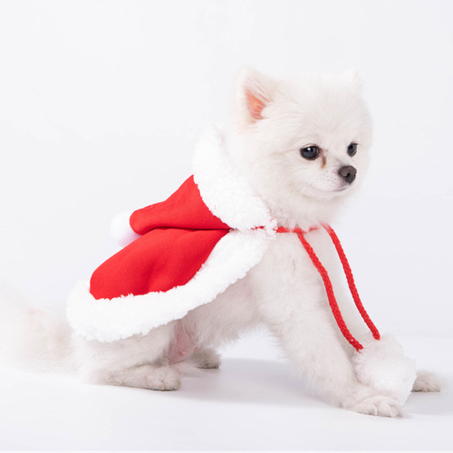 Christmas supplies cloak dress up cat collar dog hat small dog cape pet Christmas clothes wholesale