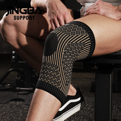 JINGBA Knee Supporter Women's Dancing Yoga Men's Cycling Running Nylon Breathable Anti-Slip Outdoor Sports Wholesale