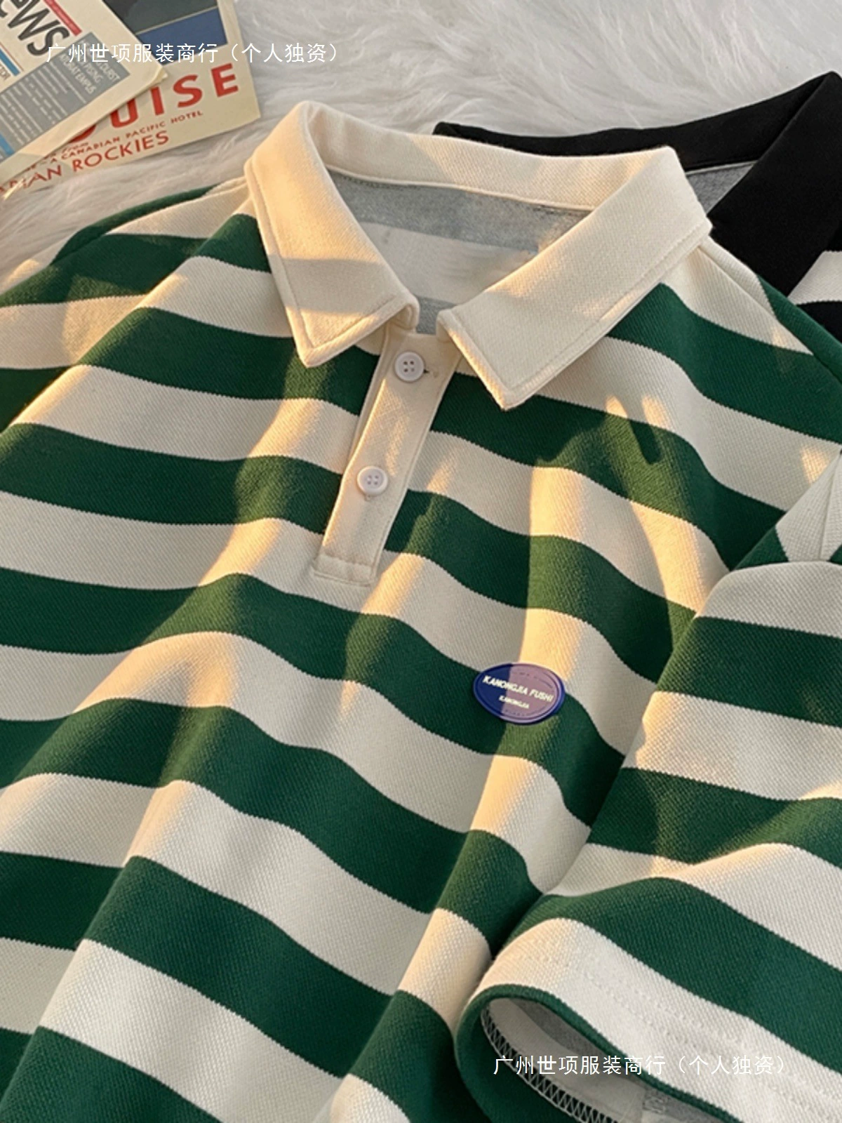 Летняя полосатая мужская рубашка-поло с короткими рукавами, повседневный модный бренд, свободная универсальная студенческая спортивная модная футболка в корейском стиле