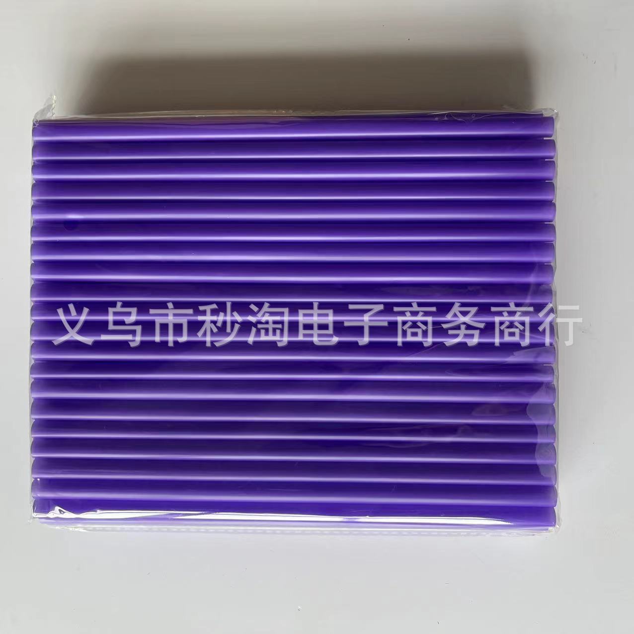 Punto de color desechable paja plana perla leche té paja gruesa hecha a mano diy11 * 210mm tubo recto de plástico