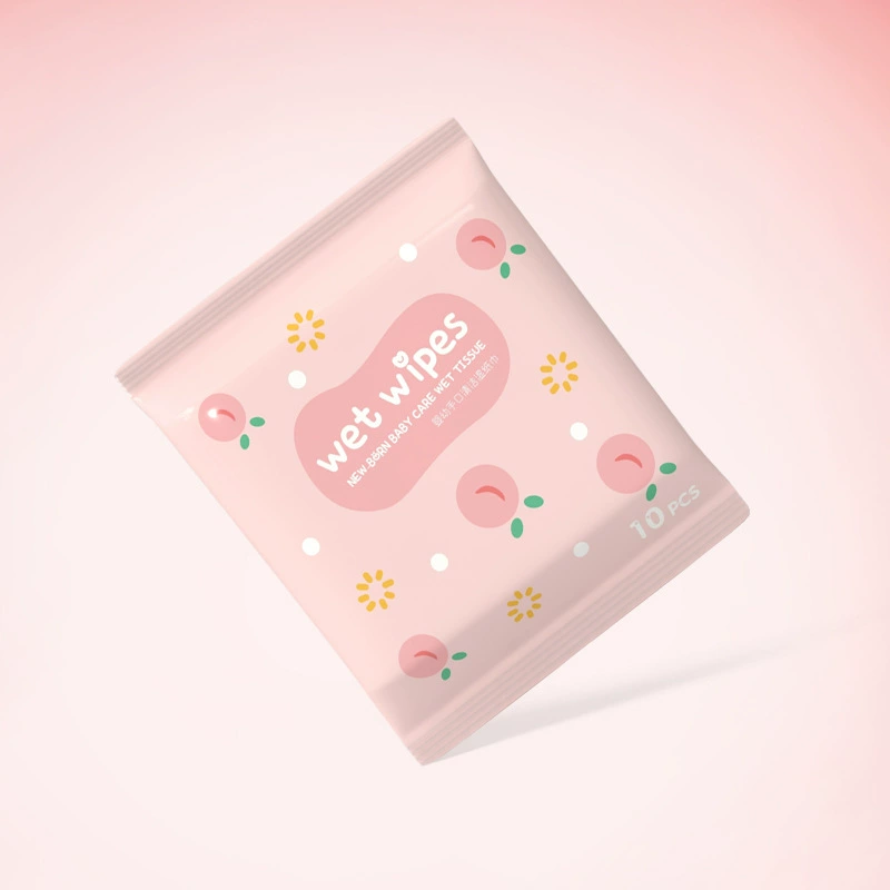 10 шт. Салфетки бумажные полотенца маленькая сумка для переноски десяти одноразовых чистящих влажных полотенец бумажный магазин для мамы и детского магазина дешевые подарки