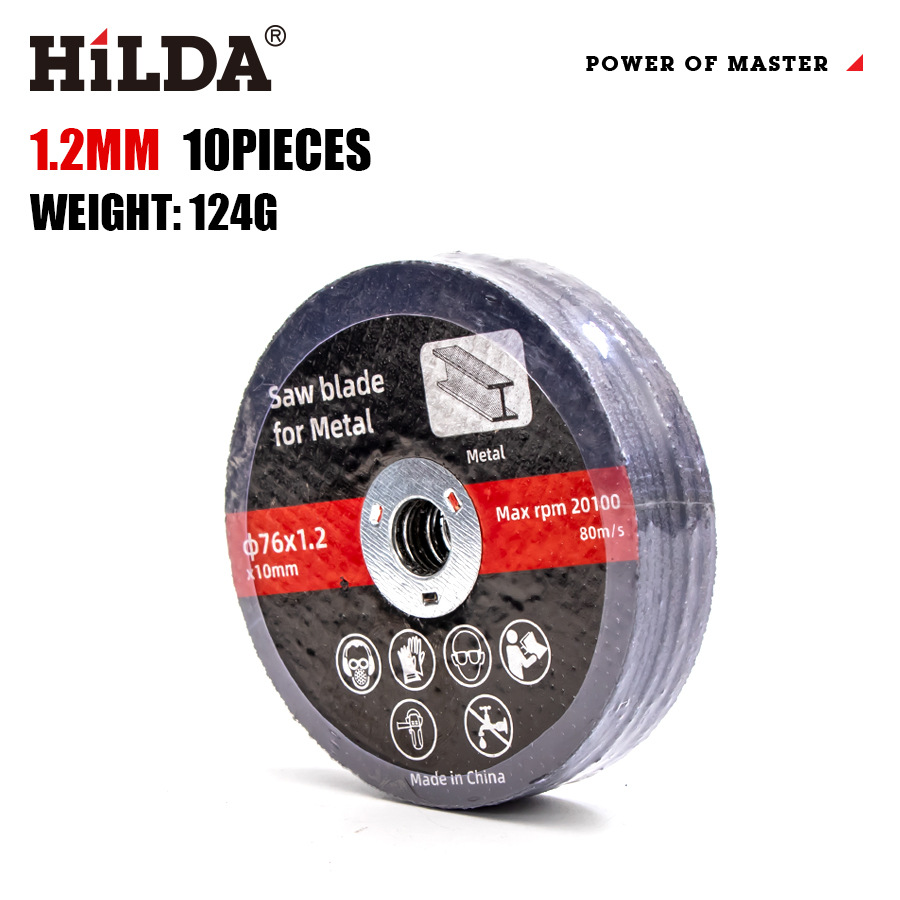 Disco de corte HILDA/Hilda de 3 pulgadas, disco de esmerilado de 75, accesorio para amoladora angular eléctrica de litio, disco de corte de doble malla de 3 pulgadas