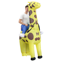 万圣节Cosplay卡通人偶服装长颈鹿表演服装活动长颈鹿充气