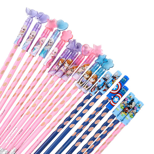 Disney cartoon pen cap, primary school student transparent pen cap, children's plastic pencil protective cap