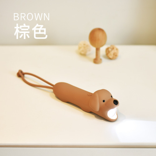 新しいクリエイティブ動物シリコーン懐中電灯充電式ポータブル子供の漫画の形のポータブルハンドヘルドナイトライト|undefined