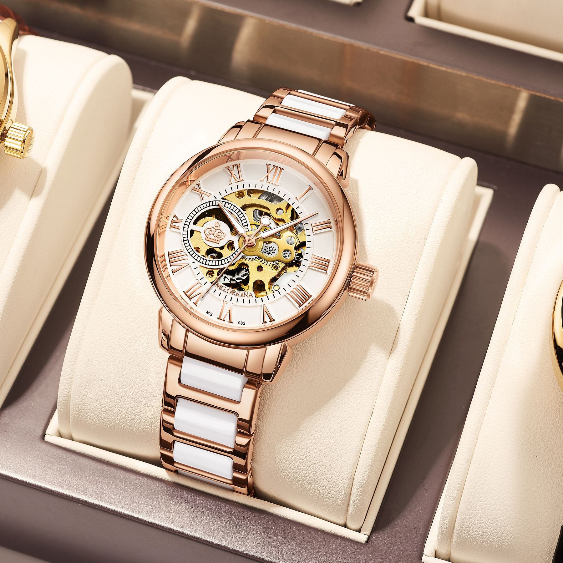 MG082 로즈 쉘 화이트 페이스 세라믹 테이프