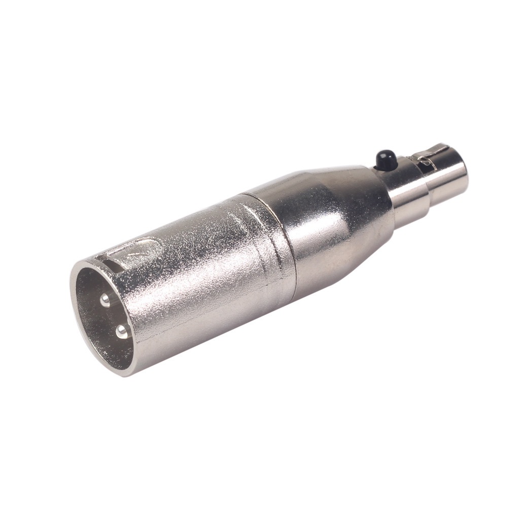 批发跨境3pin MINI XLR 母转XLR公摄影机单反相机麦克风用音频转