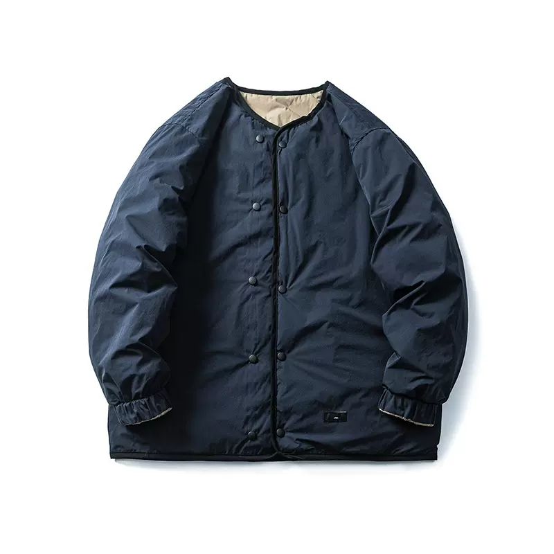 南夏乔装2024冬季新款日系双面穿特氟龙90白鸭绒羽绒服潮流外套男