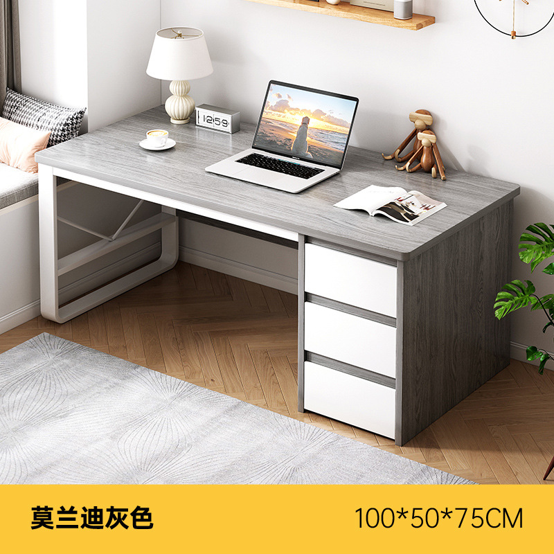 Escritorio para computadora doble Escritorio con cajón Dormitorio Hogar Escritorio simple Escritorio moderno simple Banco de trabajo