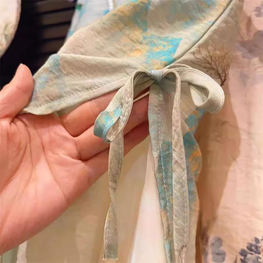 Xianning Seven Hanfu Vestido de niña Nuevo tesoro chino vestido de verano Tang vestido de niño nuevo estilo antiguo ropa infantil Dragon Boat Festival