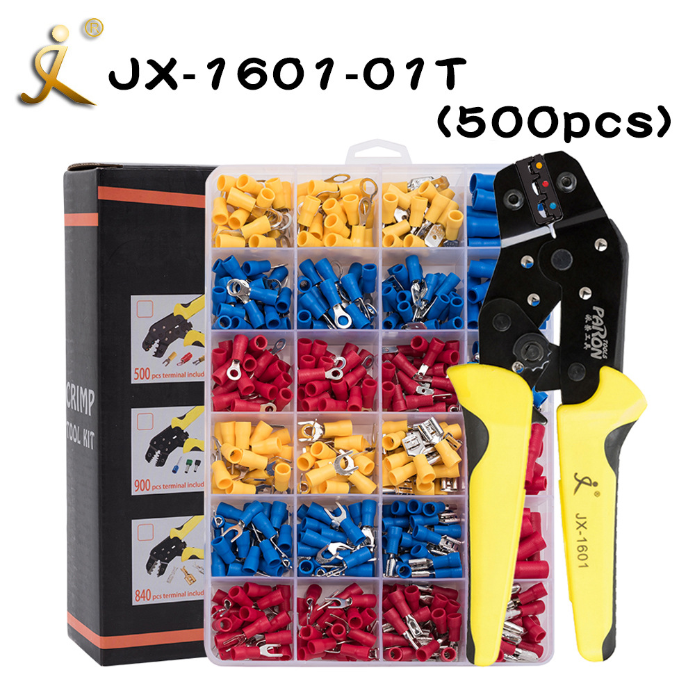 Juego de Alicates de Crimpado de Terminales de Trinquete PaiRong para Comercio Electrónico Transfronterizo, Alicates de Crimpado de Terminales de Presión en Frío Multifuncionales de Múltiples Especificaciones