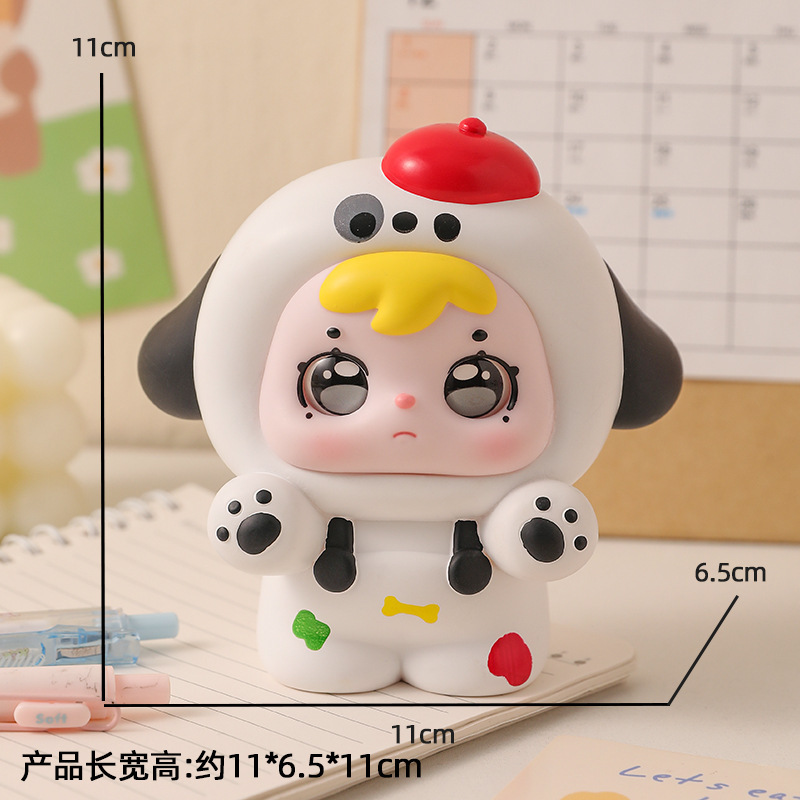 国潮侍女中式卡通人物摆件西安文创纪念品办公桌面装饰送朋友闺蜜|undefined