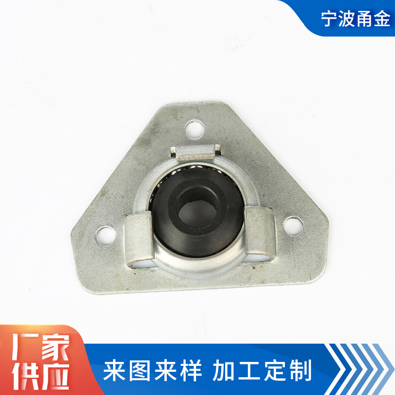 厂家供应卷帘门轴承滑轮配件 管状电机轴承座三角支架轴承底座