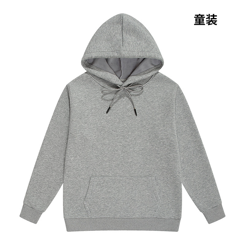 Sudadera de algodón puro para niños, con capucha y forro polar de 500g, uniforme de grupo, camiseta publicitaria cultural, ropa de trabajo personalizada con impresión de logotipo