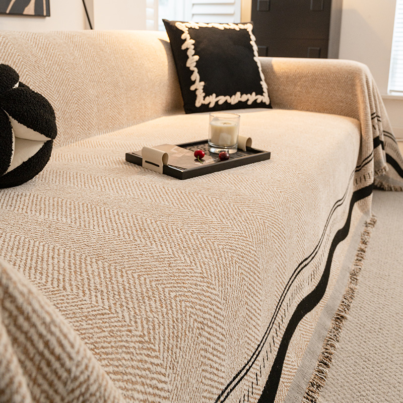 Alta sensación de sofá 2025 nuevo cuatro estaciones generales una toalla de sofá anti-gato todo incluido sofá manta