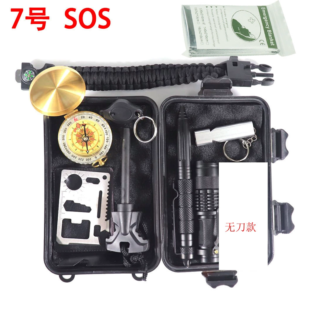 A5 Уличное оборудование SOS ящик с сокровищами выживания костюм для инструментов выживания многофункциональный открытый аптечка первой помощи предметы первой необходимости SOS