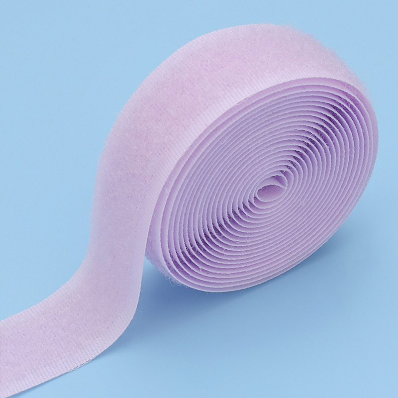 Velcro de color al por mayor 2cm de ancho gancho texturizado sin adhesivo de espalda pegatina madre ropa de bebé zapatos y sombreros pegados hebilla