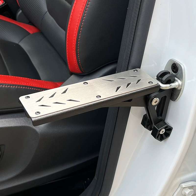Модификация автомобиля из алюминиевого сплава Складная ножная педаль Регулируемая Автомобильная педаль для скалолазания дверная боковая педаль скутер для скалолазания