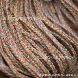 现货新品小香风金丝编织织带花边0.5CM宽双色辫子麻花服装辅料