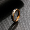 Three dimensional fashionable ring, volume geometry, Tungsten steel, simple and elegant design, light luxury style