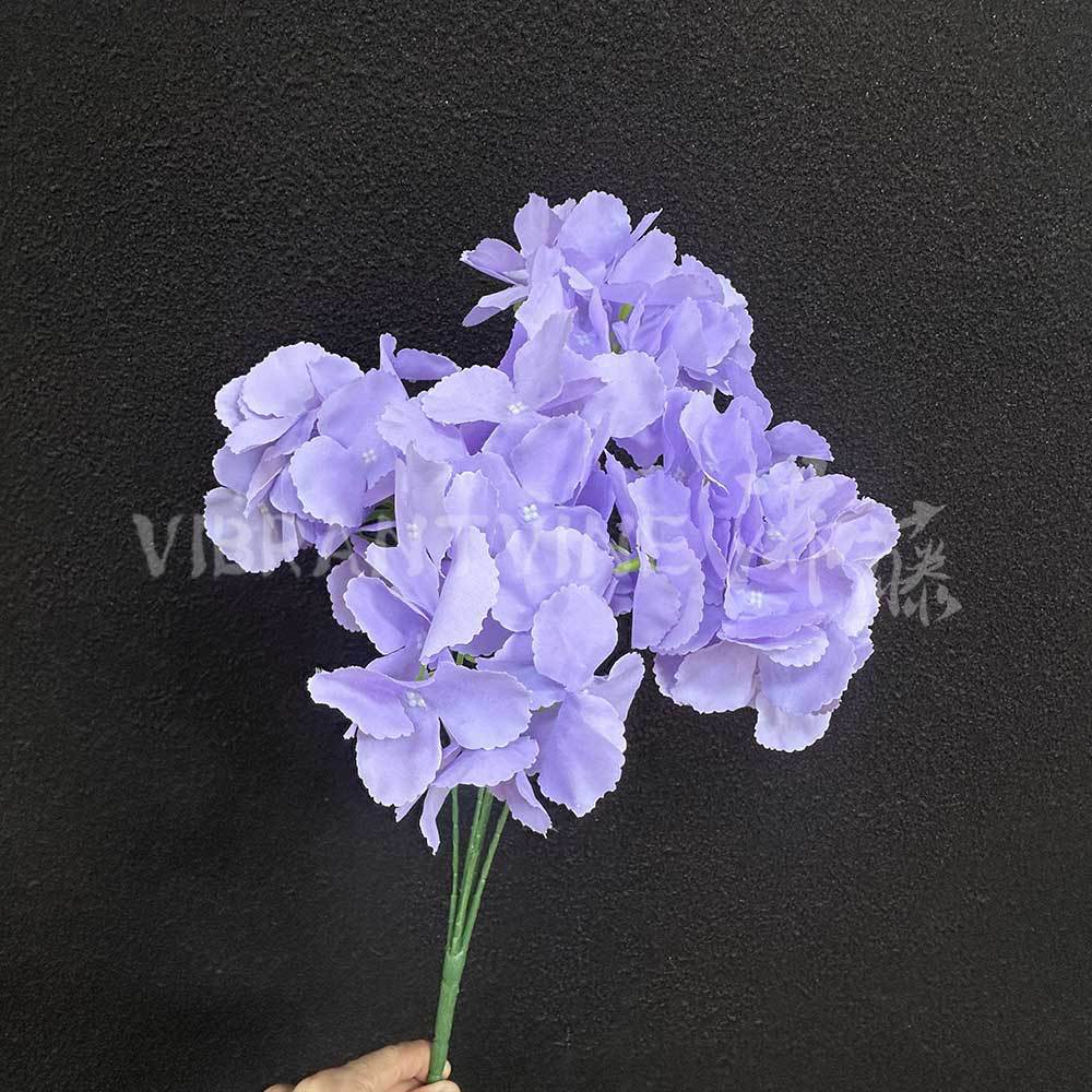 Hortensia púrpura de 5 mandos