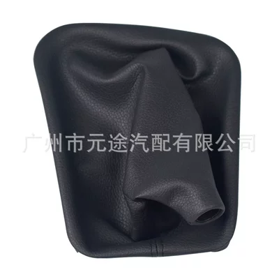 Applicable to BMW 3 Series E36 1991-1998 shift lever manual shift head cover leather dust cover (Sürətlər qutusu və əl tormozu başlıqları) - sk-bmw193-black-leather-black-line