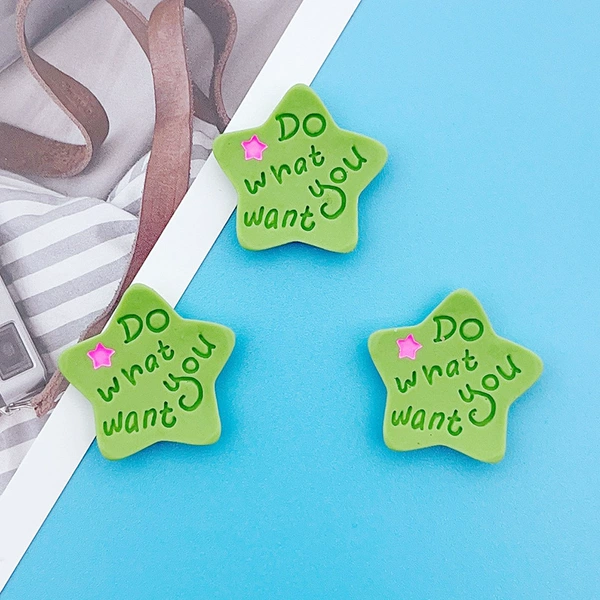 Letters Stars - Green